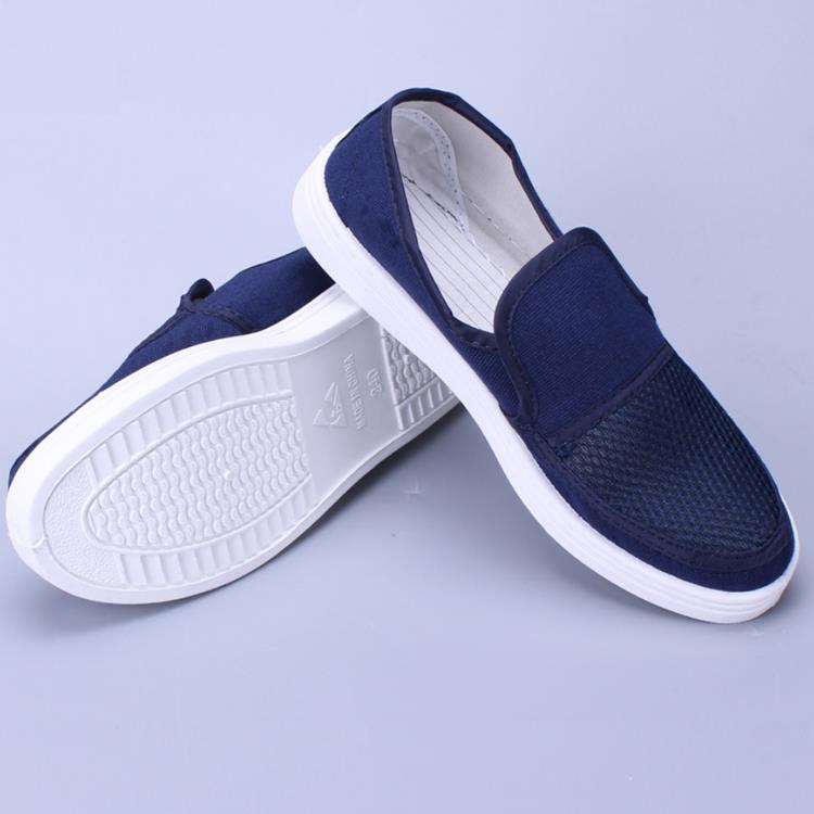Esgidiau cynfas gwrth-statig blue.jpg Anti-static canvas shoes blue.jpg