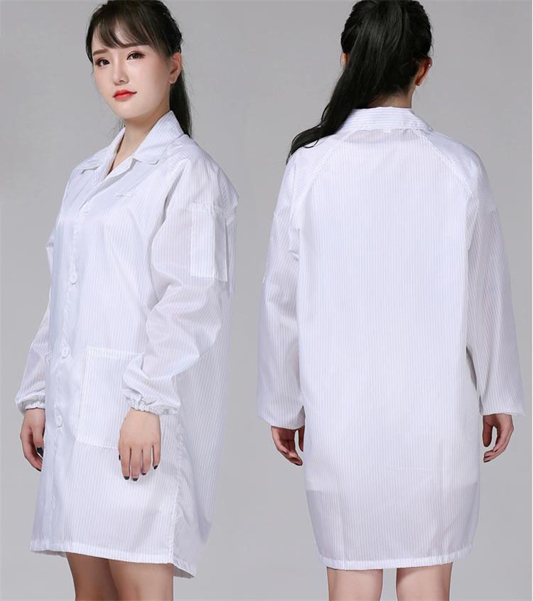 ESD smock gown white