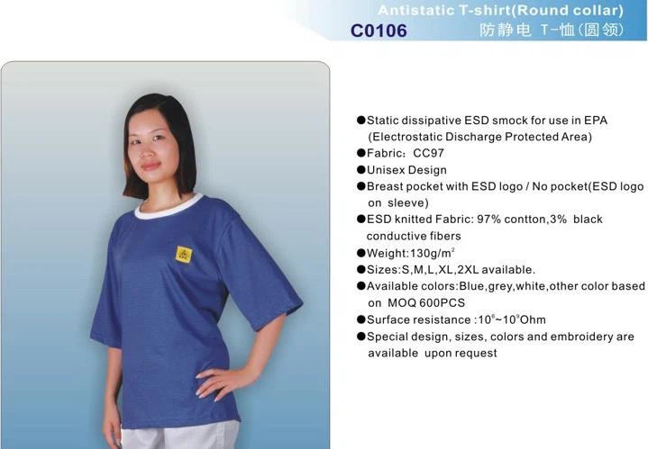 Crys POLO gwrth-statig Gyda Dylunio Unisex